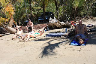 Drying out after snorkeling in Manzanillo